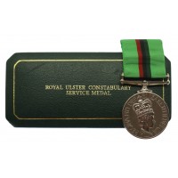 Royal Ulster Constabulary Service Medal in Box of Issue - R/Const. A.J. Wilson