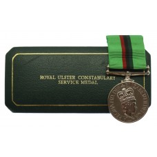Royal Ulster Constabulary Service Medal in Box of Issue - R/Const. A.J. Wilson
