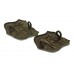 Pair of Leeds City Police White Metal Collar Badges