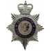 Derbyshire Constabulary Enamelled Helmet Plate - Queen's Crown