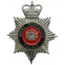 West Yorkshire Police Enamelled Helmet Plate - Queen's Crown