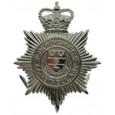 Derbyshire Constabulary Helmet Plate - Queen's Crown