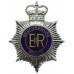 Bedfordshire Police Enamelled Helmet Plate - Queen's Crown