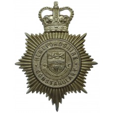 Herefordshire Constabulary Helmet Plate - Queen's Crown