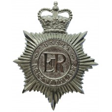 Sussex Constabulary Helmet Plate - Queen's Crown