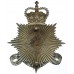 Isle of Man Constabulary Helmet Plate - Queen's Crown
