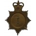 British Transport Police (B.T.P.) Night Helmet Plate - Queen's Crown