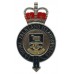 Royal Falkland Islands Police Enamelled Cap Badge - Queen's Crown