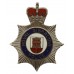 Royal Gibraltar Police Enamelled Cap Badge - Queen's Crown