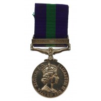 General Service Medal (Clasp - Canal Zone) - Pte. B. Harrison, East Lancashire Regiment