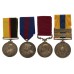 Queen's Sudan, 1911 Delhi Durbar, Edward VII LS&GC and Khedives Sudan (Clasps - The Atbara, Khartoum) Medal Group of Four - Pte. J. Moon, 1st Bn. Lincolnshire Regiment