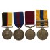 Queen's Sudan, 1911 Delhi Durbar, Edward VII LS&GC and Khedives Sudan (Clasps - The Atbara, Khartoum) Medal Group of Four - Pte. J. Moon, 1st Bn. Lincolnshire Regiment