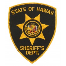United States State of Hawaii Sheriff's Dept. Cloth Patch Badge