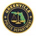 United States Greenville Police Department Cloth Patch Badge