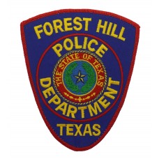 United States Forest Hill Texas Police Department Cloth Patch Badge