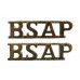 Pair of British South African Police (B.S.A.P.) Anodised (Staybrite) Shoulder Titles