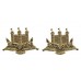 Pair of King's Own Scottish Borderers (K.O.S.B.) Anodised (Staybrite) Collar Badges