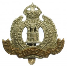 Suffolk Regiment Cap Badge - King's Crown