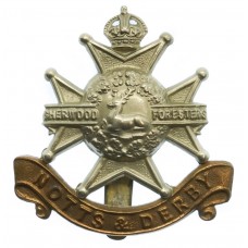 Notts & Derby Regiment (Sherwood Foresters) Cap Badge - King's Crown