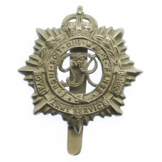 George VI Royal Army Service Corps (R.A.S.C.) Chrome Cap Badge