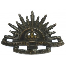 Australian Commonwealth Military Forces Slouch Hat Badge - King's Crown