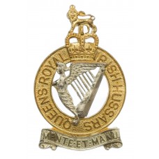 Queen's Royal Irish Hussars Officer's Cap Badge - Queen's Crown (2nd Pattern)