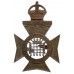 16th County of London Bn. (Queen's Westminster Rifles) London Regiment Officer's Service Dress Cap Badge - King's Crown