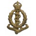 Royal Army Medical Corps (R.A.M.C.) Brass Cap Badge - King's Crown