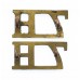 Pair of 7th Hussars (7H) Shoulder Titles