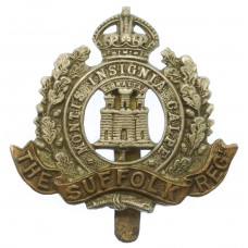 Suffolk Regiment Cap Badge - King's Crown