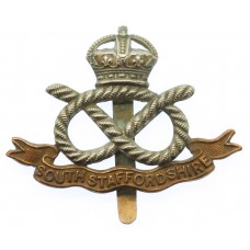 South Staffordshire Regiment Cap Badge - King's Crown
