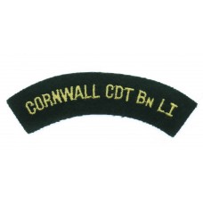 Cornwall Cadet Battalion Light Infantry (CORNWALL CDT BN LI) Cloth Shoulder Title