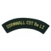 Cornwall Cadet Battalion Light Infantry (CORNWALL CDT BN LI) Cloth Shoulder Title