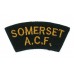 Somerset Army Cadet Force (SOMERSET/A.C.F.) Cloth Shoulder Title