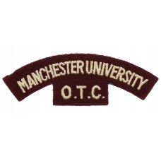Manchester University O.T.C. (MANCHESTER UNIVERSITY/O.T.C.) Cloth Shoulder Title