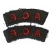 Pair of Army Cadet Force (A.C.F.) Cloth Shoulder Titles