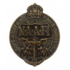 WW2 Navy Army & Air Force Institutes (N.A.A.F.I.) Non Voided Cap Badge