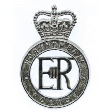 Northumbria Police Cap Badge - Queen's Crown