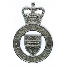 Leicestershire Constabulary Cap Badge - Queen's Crown