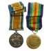 WW1 British War & Victory Medal Pair - Pte. S.J. Winship, 18th (1st Tyneside Pioneers) Pals Bn. Northumberland Fusiliers - Wounded