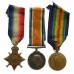WW1 1914-15 Star Medal Trio - Pte. H. Stead, King's Own Yorkshire Light Infantry