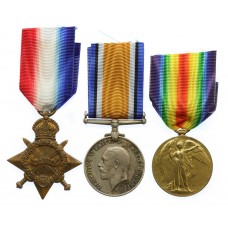 WW1 1914-15 Star Medal Trio - Cpl. F.T. Plummer, 11th Bn. A.I.F. (Gallipoli)