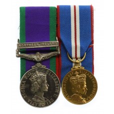 Campaign Service Medal (Clasp - Northern Ireland) & 2002 Golden Jubilee Medal - Gdsm. D. Church, Scots Guards