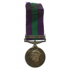 General Service Medal (Clasp - Palestine 1945-48) Pte. G. Price, Highland Light Infantry