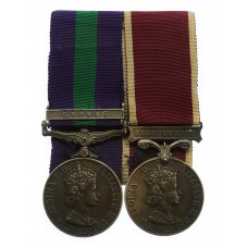 General Service Medal (Clasp - Cyprus) and Army Long Service & Good Conduct Medal - Corporal of Horse W.J. Johnson, Royal Horse Guards