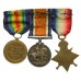 WW1 1914-15 Star Medal Trio - Pte. J.E. Mumford, Notts & Derby Regiment (Sherwood Foresters) - Wounded