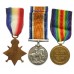 WW1 1914-15 Star Medal Trio - Pte. S. Hodgson, King's Own Yorkshire Light Infantry