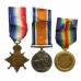 WW1 1914-15 Star Medal Trio - Cpl. T. Henton, 10th Bn. Northumberland Fusiliers - K.I.A. 