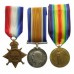 WW1 1914-15 Star Medal Trio - Pte. A.V. Baker, 14th Bn. King's (Liverpool) Regiment