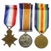 WW1 1914-15 Star Medal Trio - Pte. A.V. Baker, 14th Bn. King's (Liverpool) Regiment